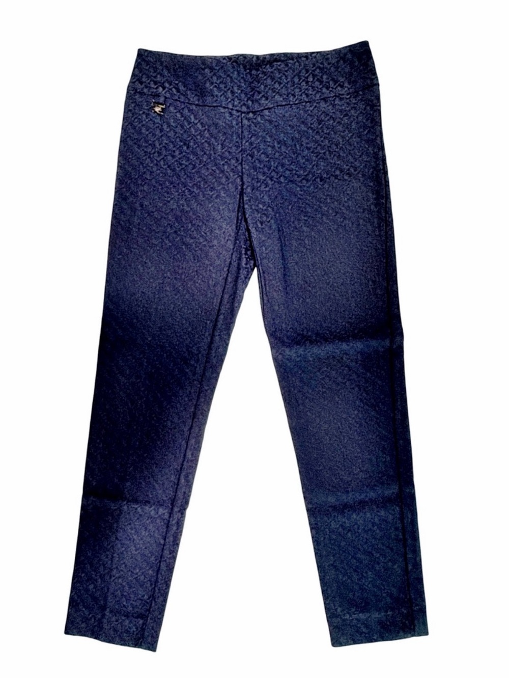 Lisette Women’s Dark Navy Quilted Ponte Leggings | Size 8